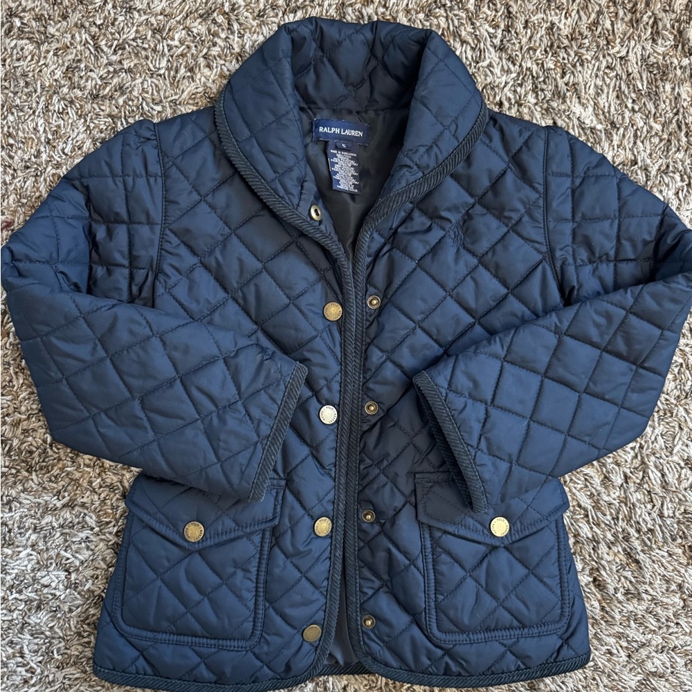 Ralph Lauren Kids Dark Blue Quilted Puffer Jacket